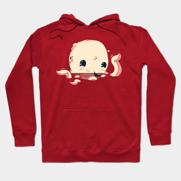 Adorable Octopus Battle Hoodie by ryderdoty